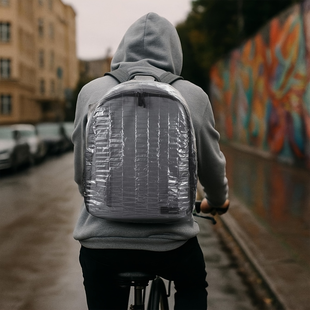Rain Cover Backpack - 10 adet tek kullanımlık elastik sırt