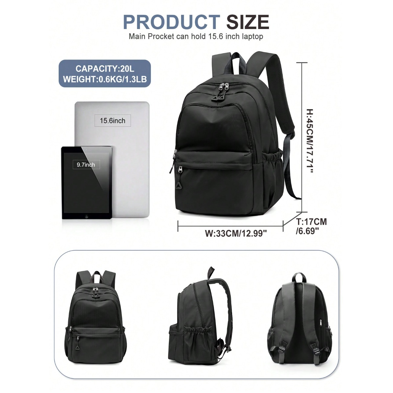 Ortaokul ve Lise Öğrencileri İ - Laptop Backpack 15.6 incelemesi ve fiyatı