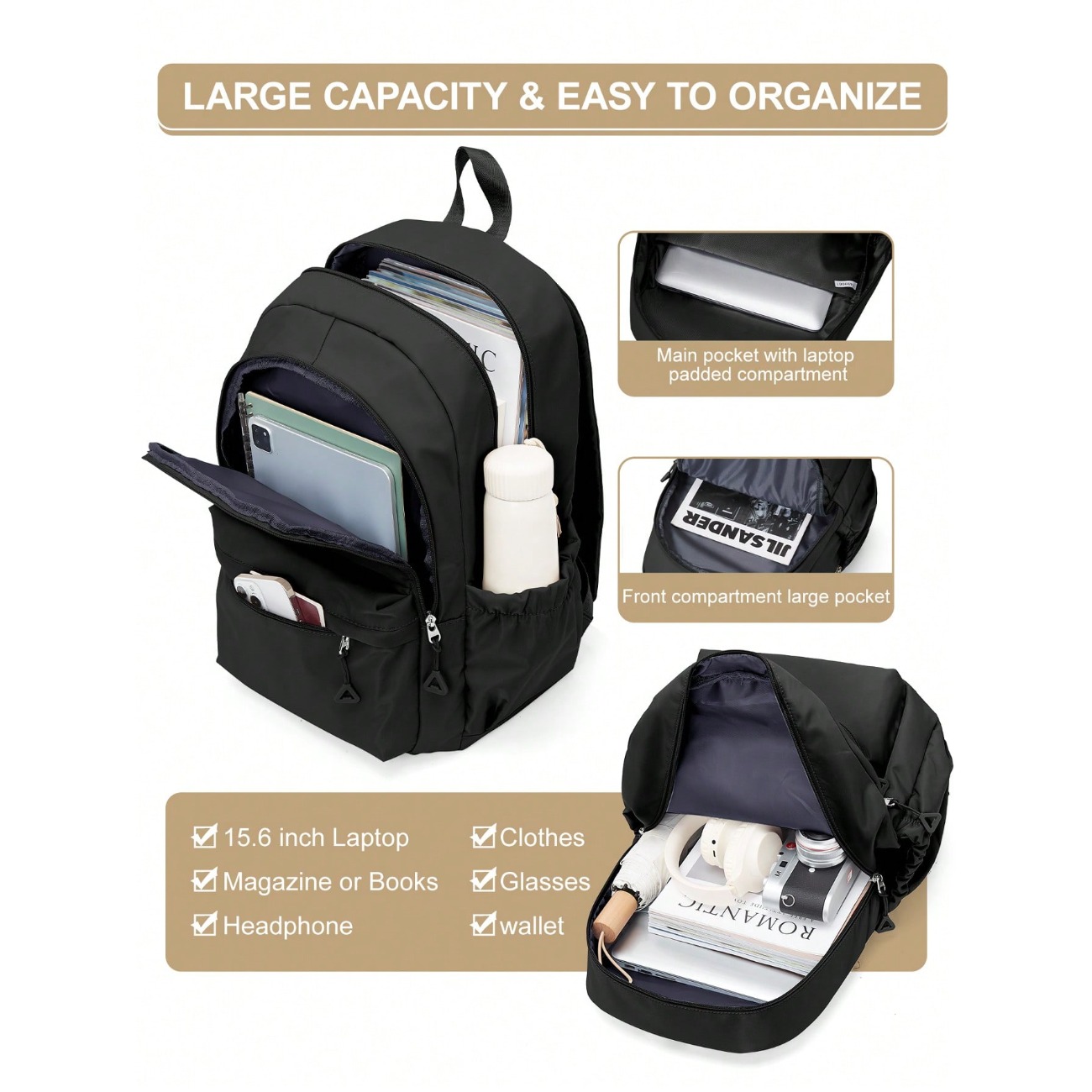 Ortaokul ve Lise Öğrencileri İ - Laptop Backpack 15.6 incelemesi ve fiyatı